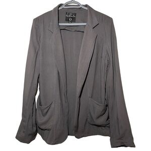 Aritzia Talula Grey Open Front Blazer size 8